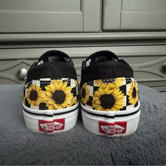 Women’s sunflower slip on vans - Picture 5 of 6